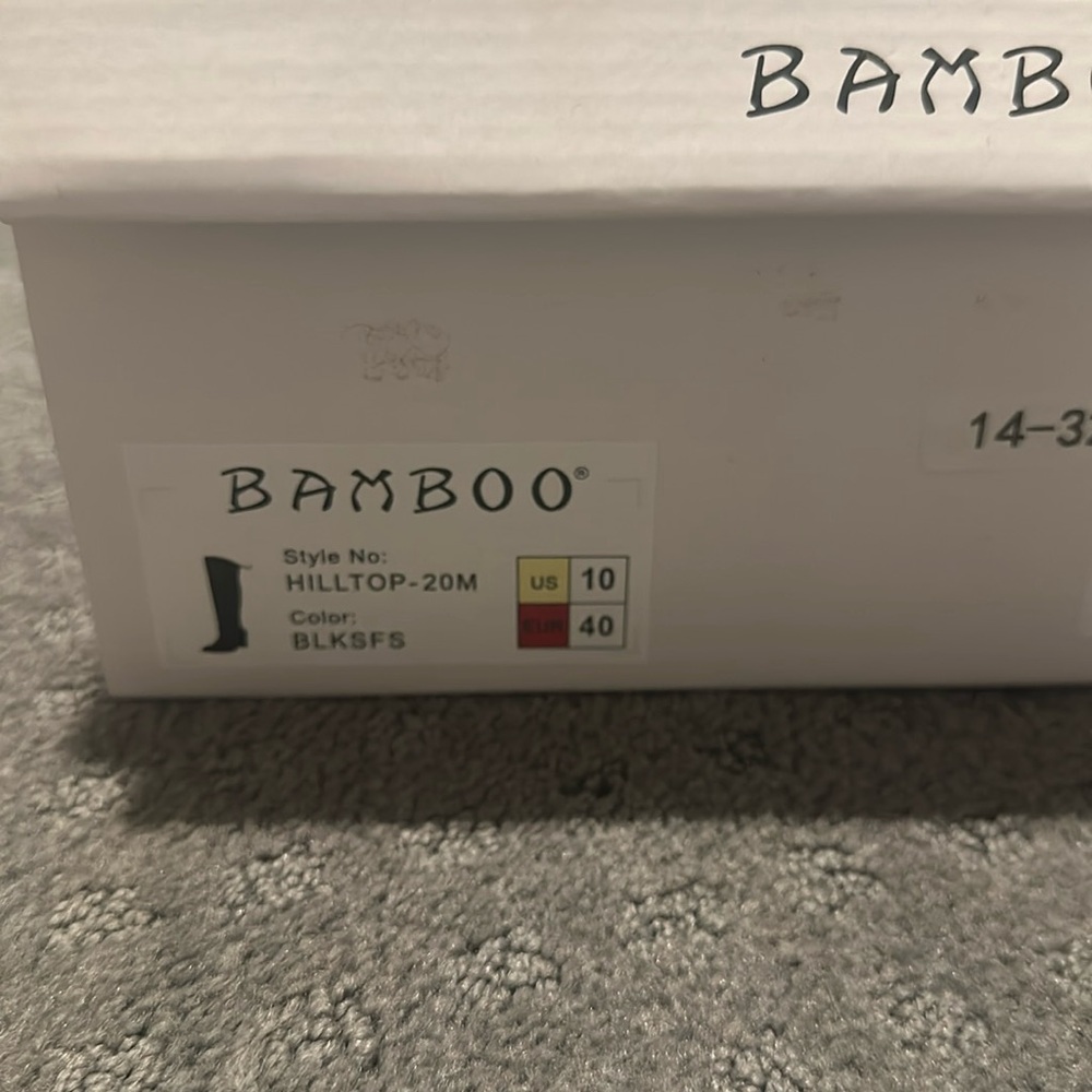 Bamboo Hilltop black boots